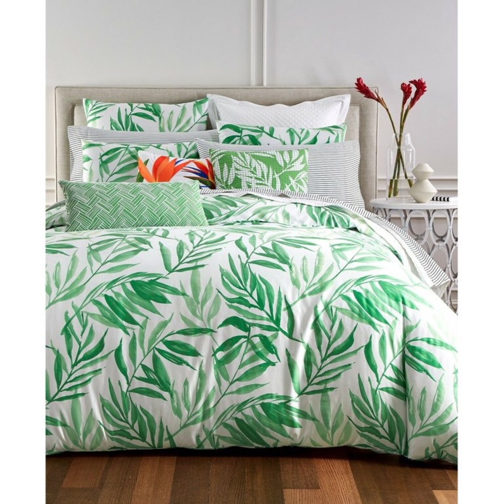 Charter Club Damask Collection Palm Twin Duvet Set